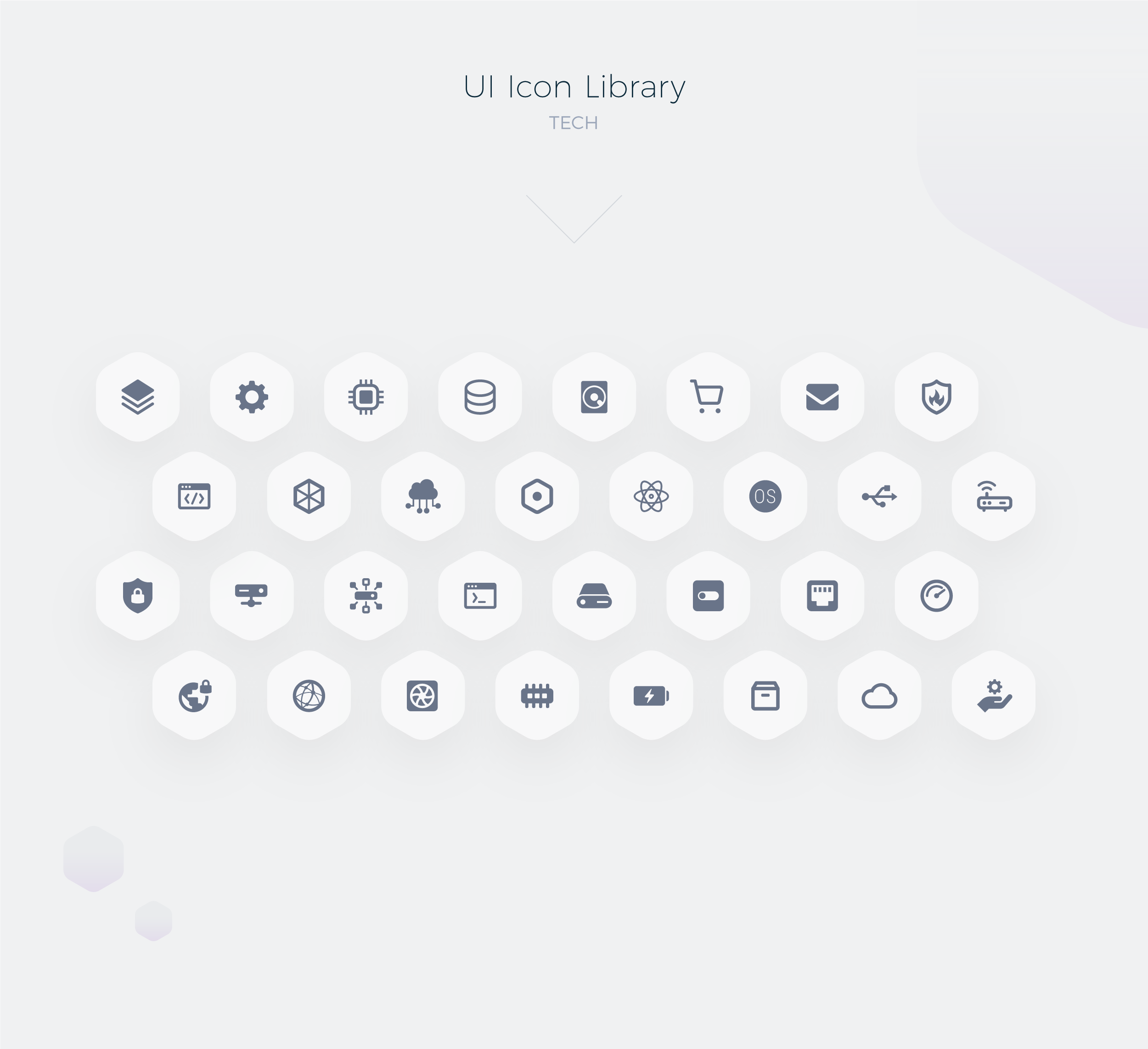 Custom icon suite for building business services