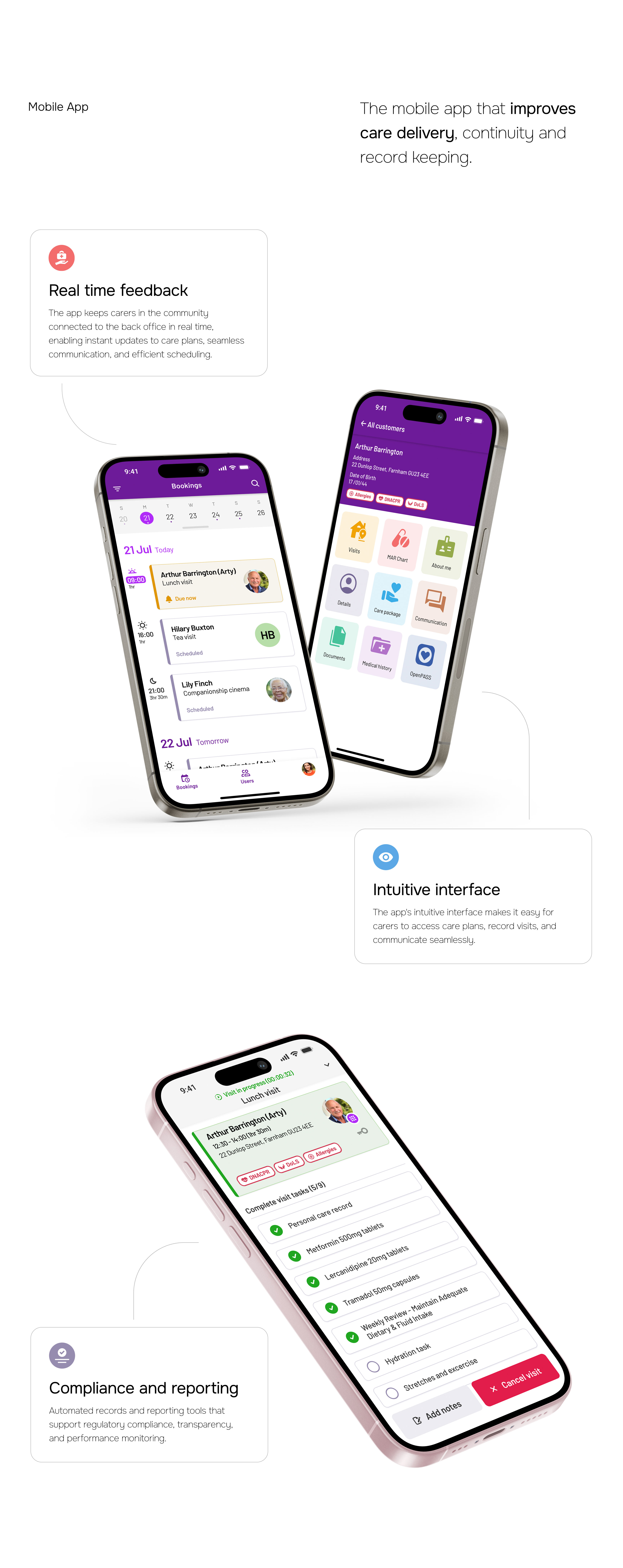 Mobile app final designs